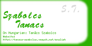 szabolcs tanacs business card